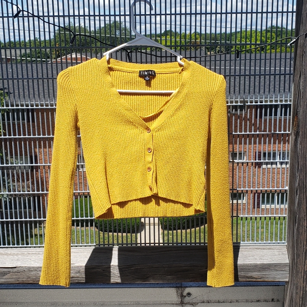 Cute knit sweater crop top